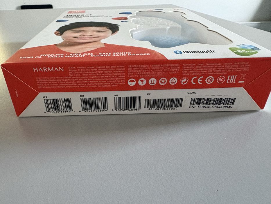 Auscultadores JBL by Harman JR 300 BT kids SELADOS