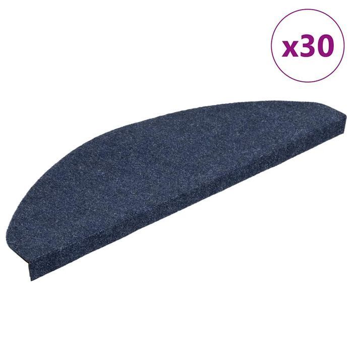 Vidaxl Maty Na Schody Samoprzylepne 30 Szt. Niebieskie 65X22,5X3,5 Cm