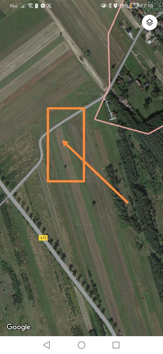 Działka budowlana z WZ Wydrzyn/Orchów powiat łaski.