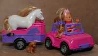 Lalka Barbie, auto, zestaw plus niespodzianka