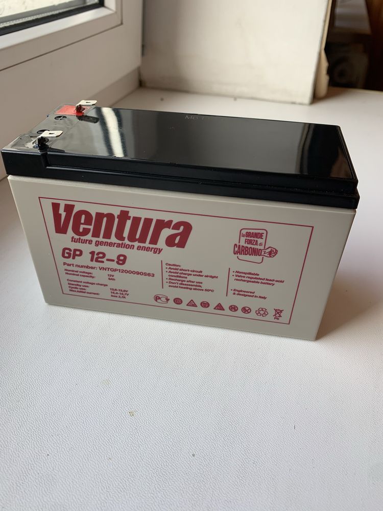 Ventura maxlink акумулятор 12в 9а