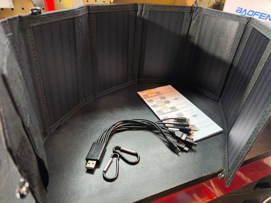 Painel Solar Portátil IP65 Dobrável 20w 5v USB