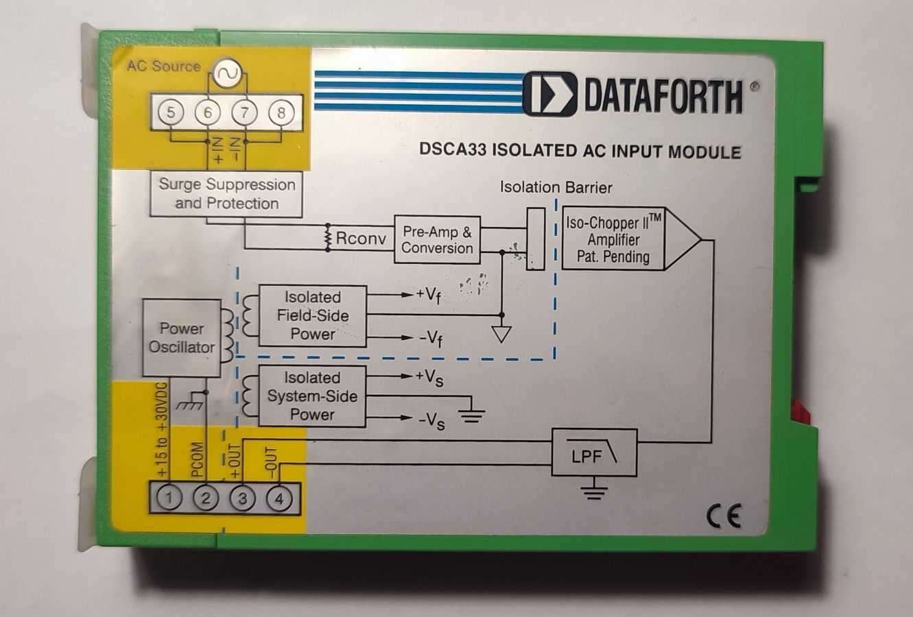 Нормализатор сигналов  переменного тока Dataforth DSCA33-07