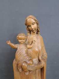 Matka Boska z Dzieciątkiem, rzeźba drewniana, wys. 32 cm