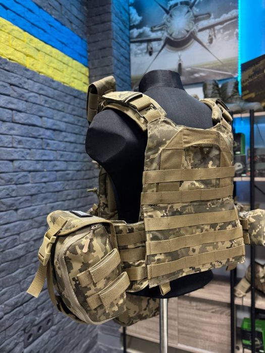 Оригинал плитоноска штурмовая М7 пиксель, бронижелет, плитоноска