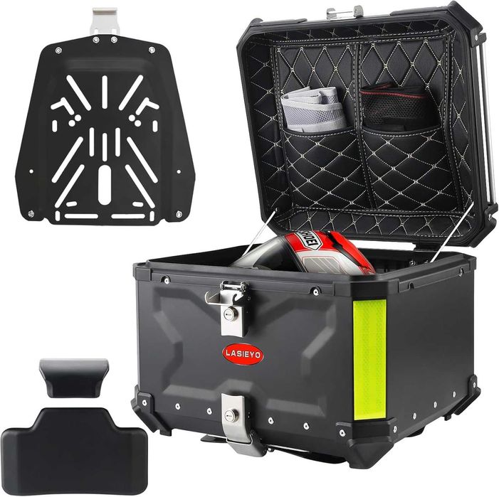 Kufer Motocyklowy Aluminiowy | Top Case Zestaw | Wodoodporny