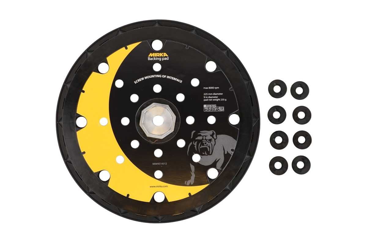 Podkładka 225mm 25H Grip LEROS + 8 śrub do żyrafy Leros talerz Mirka