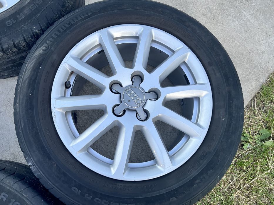 Alufelgi z oponami letnimi zima 225/55 R16 Audi A4 B6 5x112 ET 39 7j