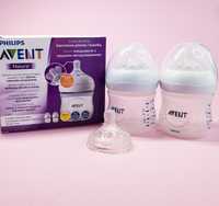 Пляшечка Avent Natural 125, змінна соска в ПОДАРУНОК!