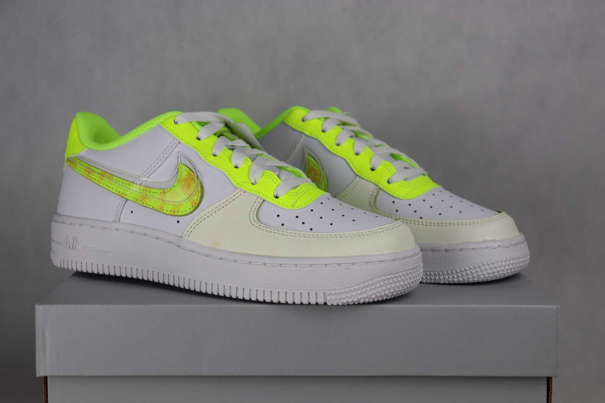 Nike Air Force 1 Low White Citrin 37.5 *NOWE*