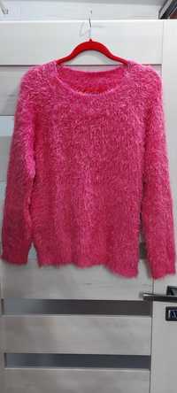 Sweter fuksja oversize H&M