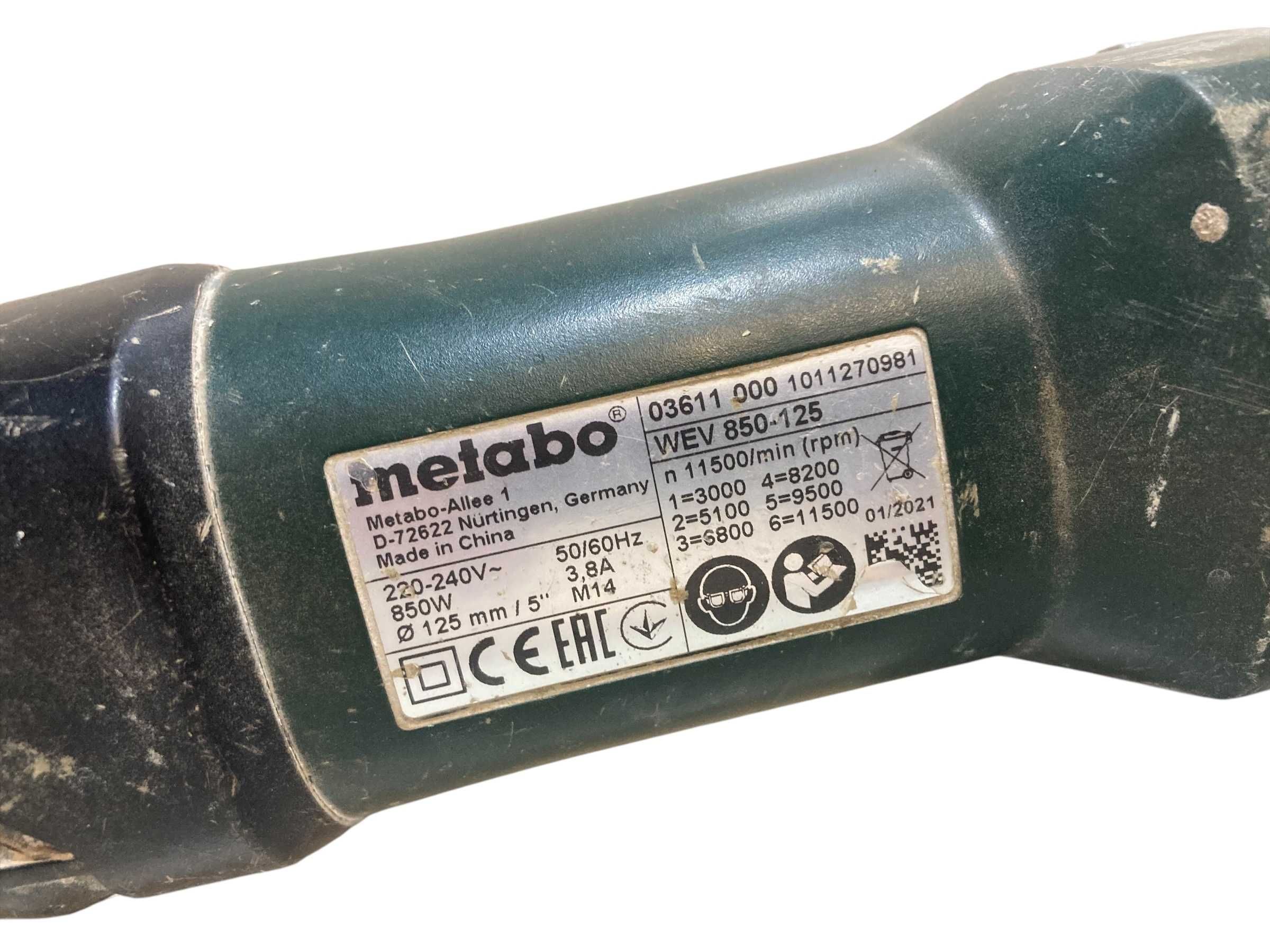 Szlifierka Metabo 850-125 osłona