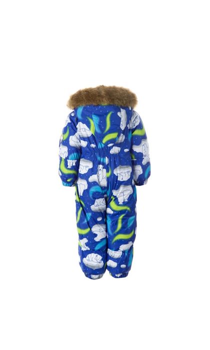 Дитячий зимовий комбінезон HUPPA KEIRA синій з принтом, до -30