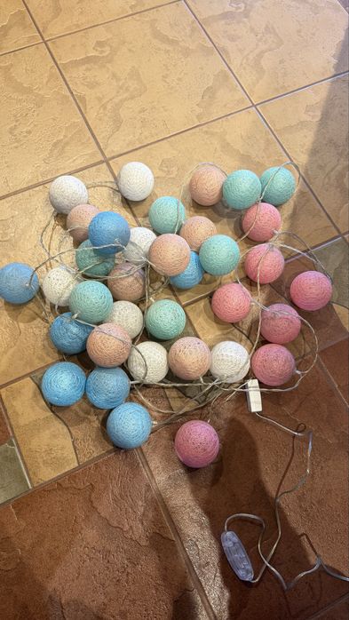 Kulki led 35 sztuk cotton balls