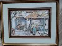 Vintage Obraz 3D Anton Pieck U kowala