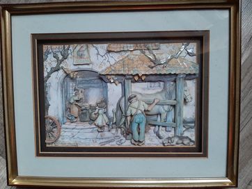 Vintage Obraz 3D Anton Pieck U kowala