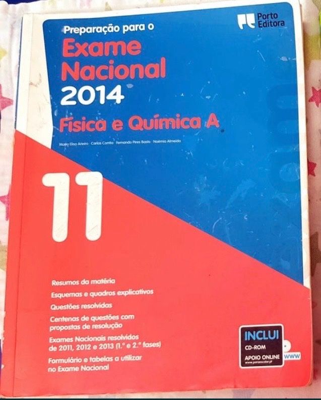 Livro apoio aos exames 10º/11º ano e testes 12º ano Fisico-Quimica e Quimica 12 ano