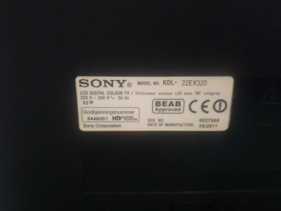 Sprzedam TV Sony Bravia 22'