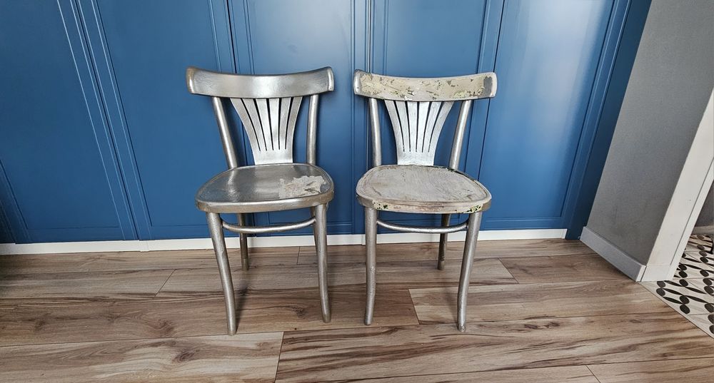 2 krzesła thonet gięte drewniane do renowacji bardzo dobry stan