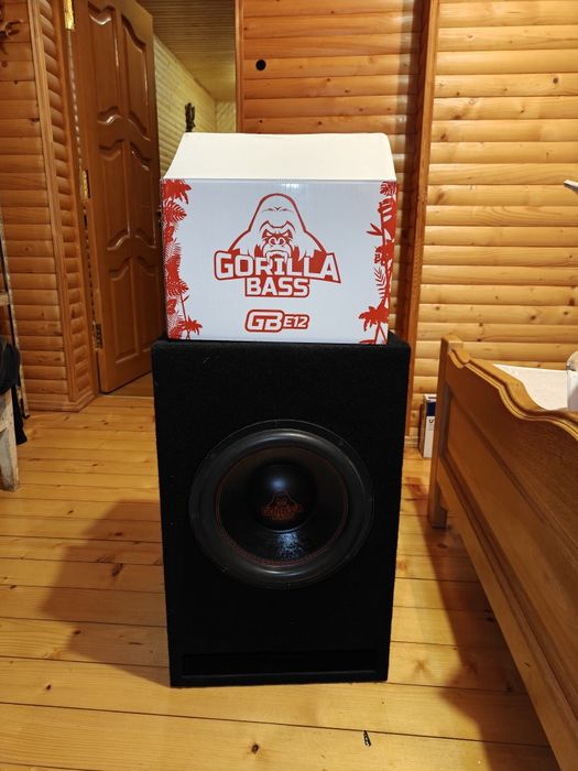 Сабвуфер Kicx Gorilla Bass E12 з корпусом
