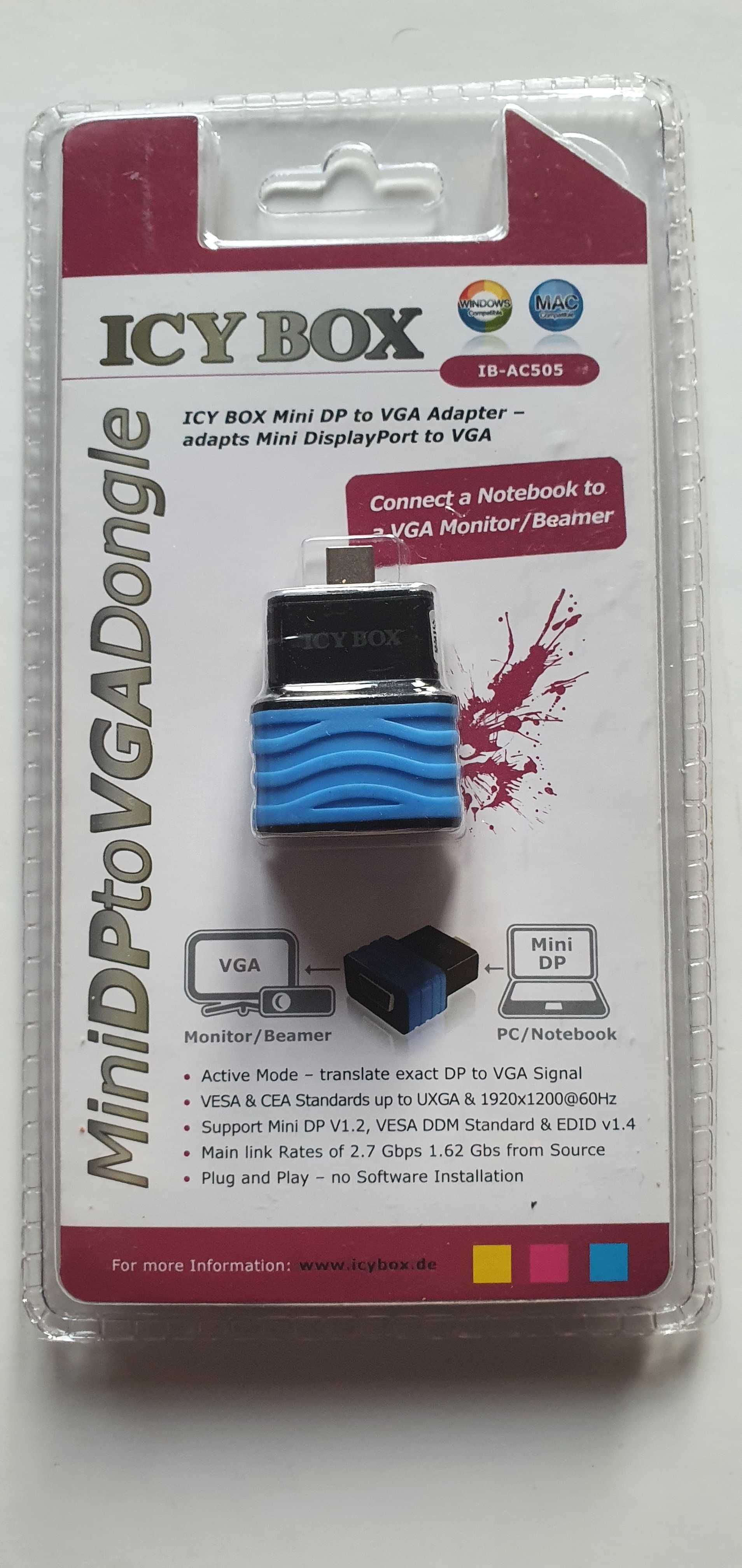 Adapter/przejściówka Mini DP - VGA