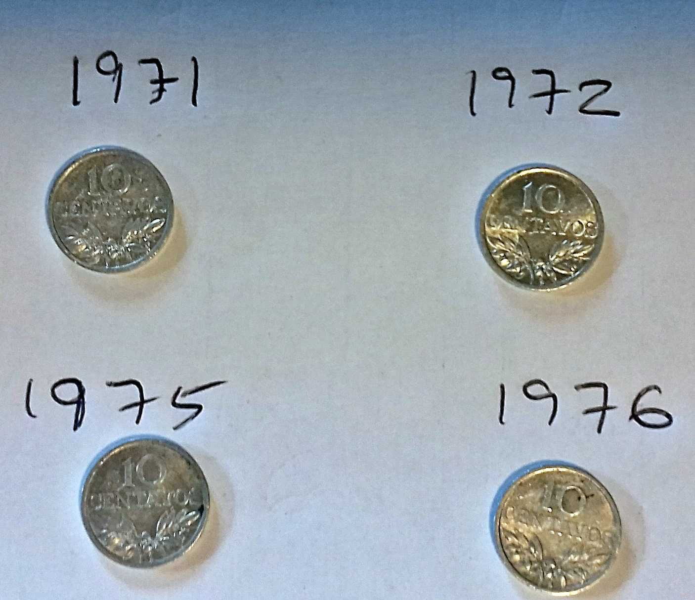 $10 centavos A mais humilde de Portugal 4 moedas 69-79