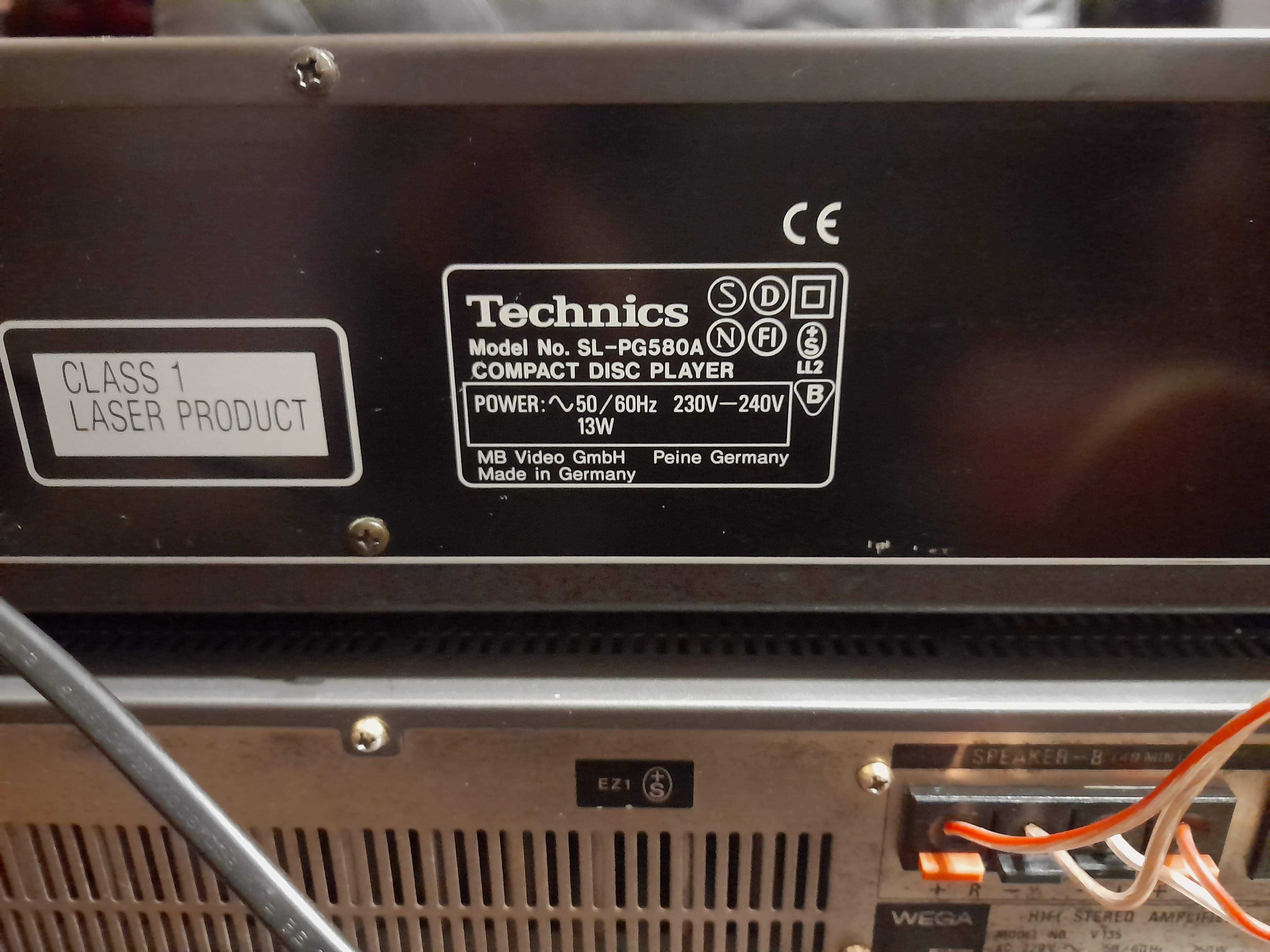wzmacniacz HI-FI sony wega(1981)+CD-technics sl-pg580a+kolumny