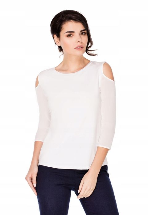 Violana Bluzka Odkryte Łezki Na Ramionach R. Xl