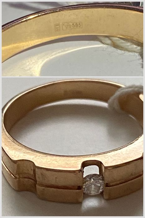 кольцо , подвеска золото 585