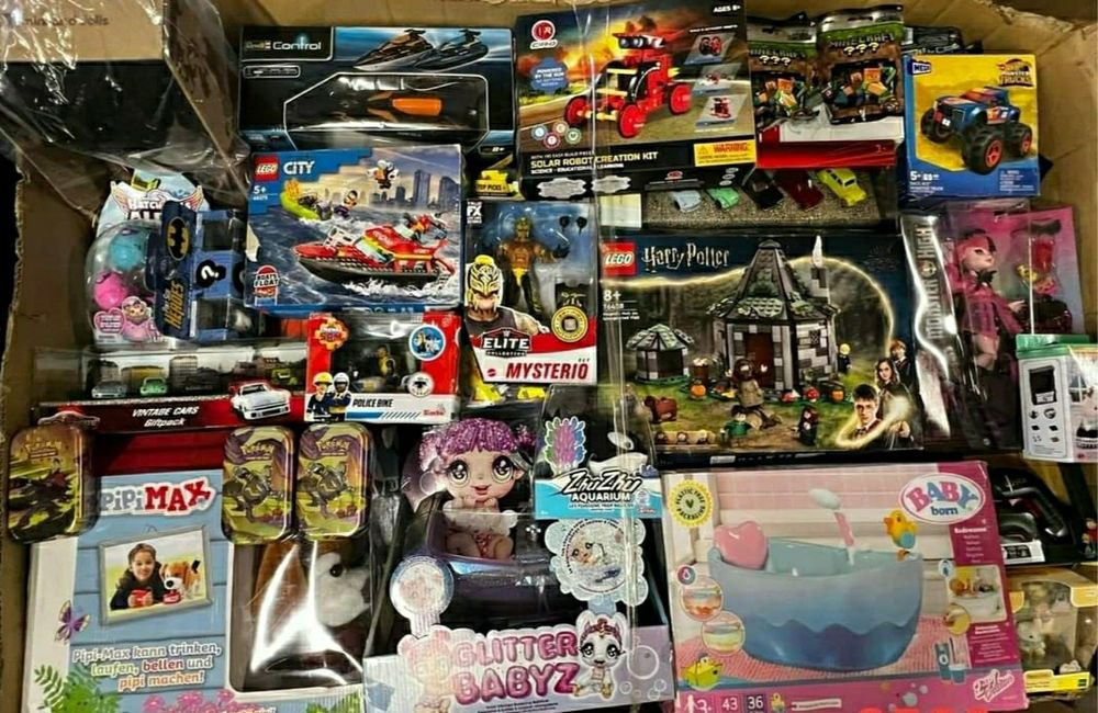 Karton Mix Box Zabawek 500PLN NOWE Lego Hot Wheels Barbie Wysyłka OLX