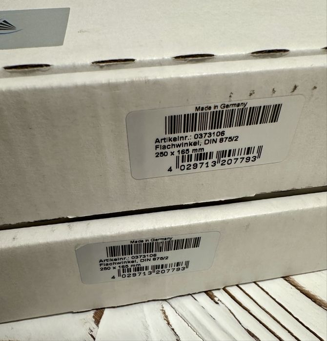 Угольник лекальный поверочный УП 250х160 Helios, Германия