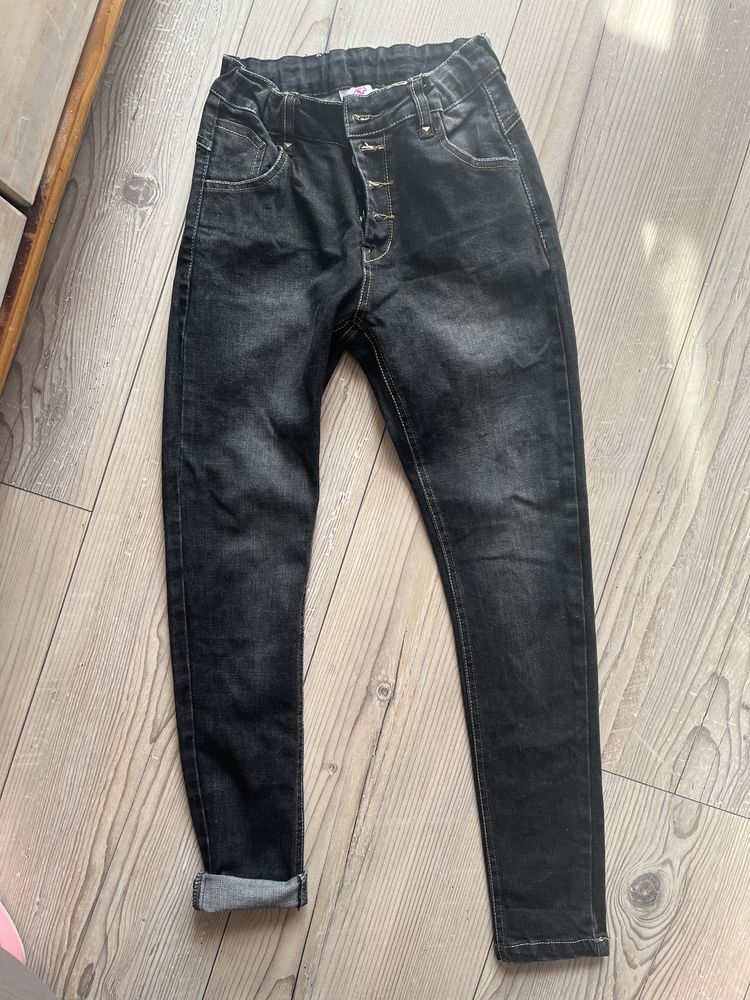 Jeansy rurki skinny 140 cm