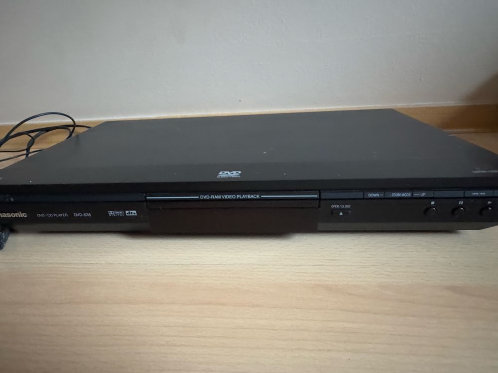 dvd cd player panasonic czarny odtwarzacz