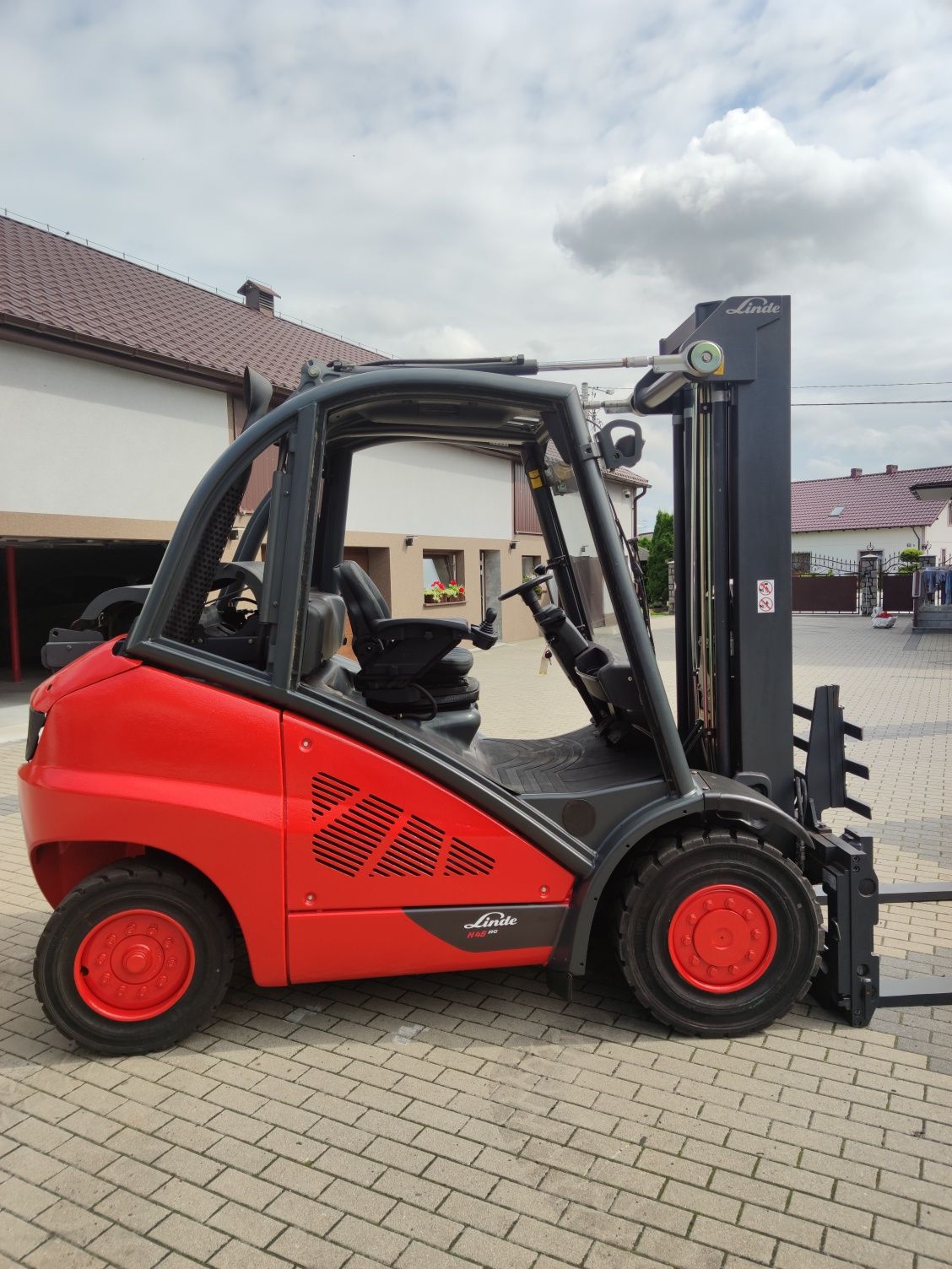 Wózek widłowy Linde H45 Triplex pozycjoner wideł