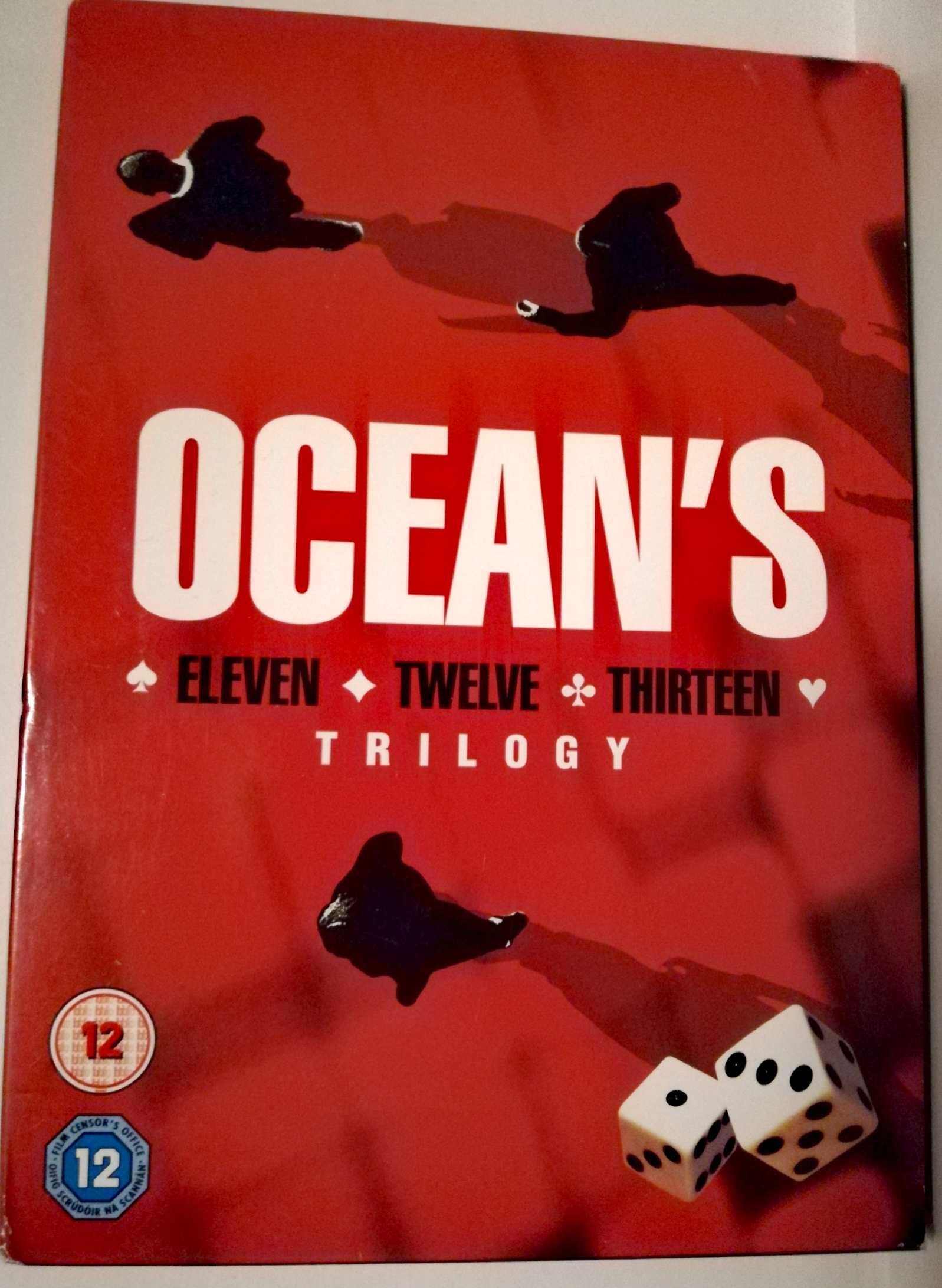 Ocean's Eleven Twelve Thirteen dvd Trilogy 3 części pakiet