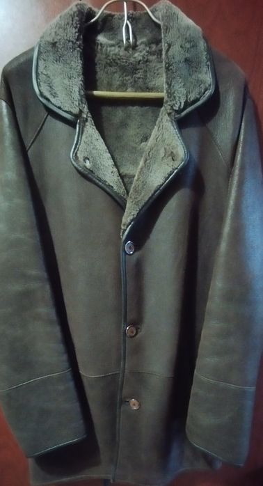 Дублёнка кожаная мужская