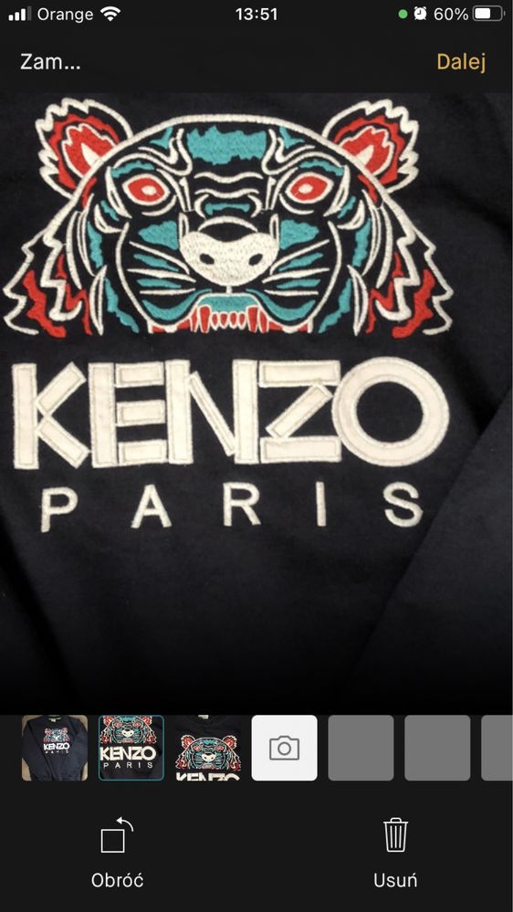 Bluza młodzieżowa Kenzo XS Tygrys