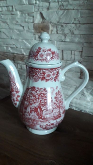 Stary dzbanek porcelanowy do kawy angielskiej produkcji
