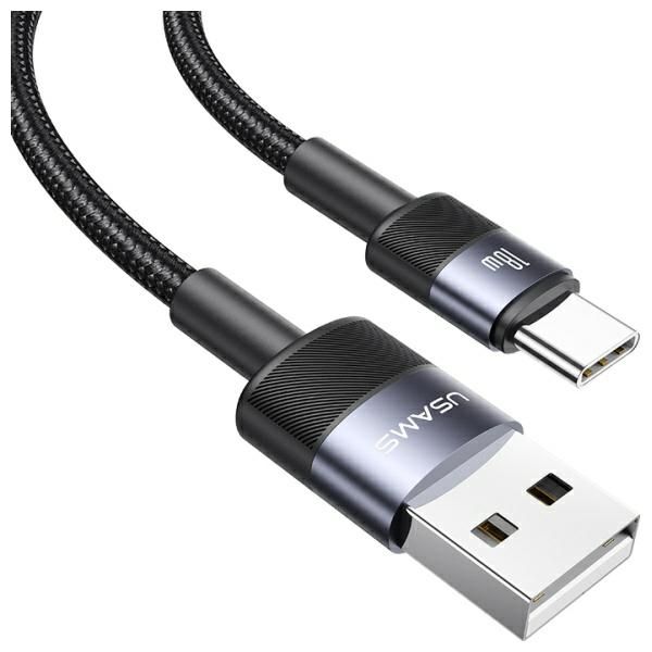USAMS Kabel USB-A na USB-C 3A 1,2m       Aluminum Alloy Data Cable