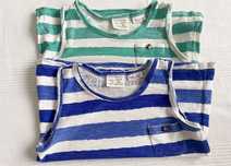 Komplet 2 bluzki niemowlęce na ramiączka Zara r.80