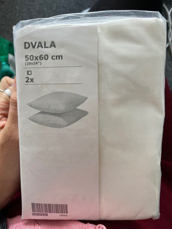 2 Fronhas de almofada DVALA, ikea, na embalagem, 50x60