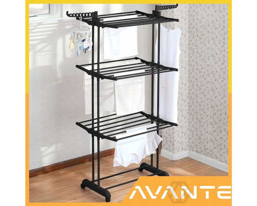 Suszarka na Pranie Stojąca na Ubrania Pionowa na Balkon Zewnętrzna