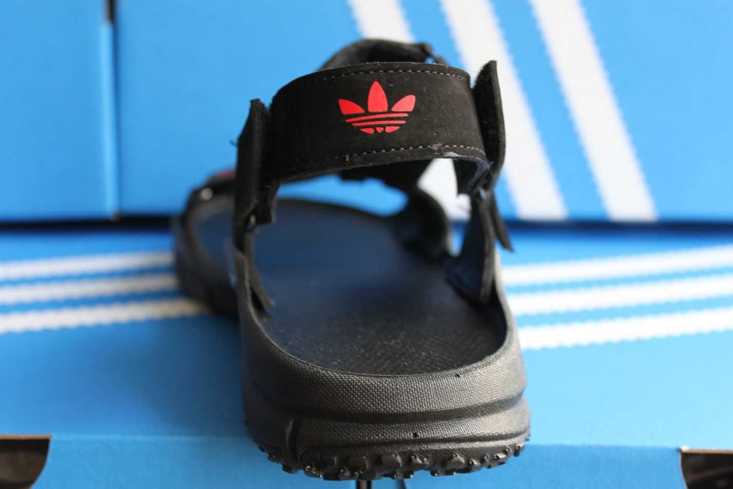 Adidas — сандали босоножки босоніжки сабо шлёпанцы (код:19-4чер.нубук)