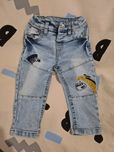 Spodnie jeans, z regulowana taśma w pasie