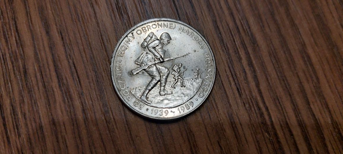Moneta 500 zł z 1989r r 50 Rocznica wybuchu II wojny światowej