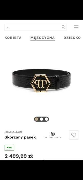 Pasek Philipp Plein dl 120 cm