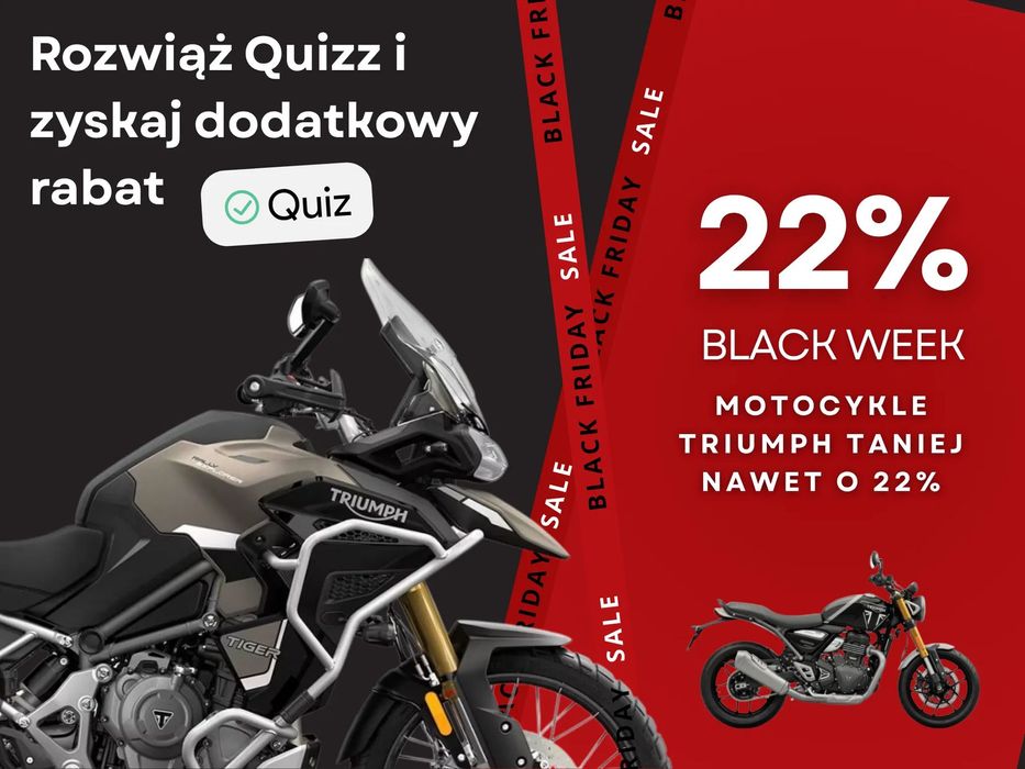 Triumph Tiger Black Week w Triumph Białystok Tiger 1200 do wyczerpania zapasów