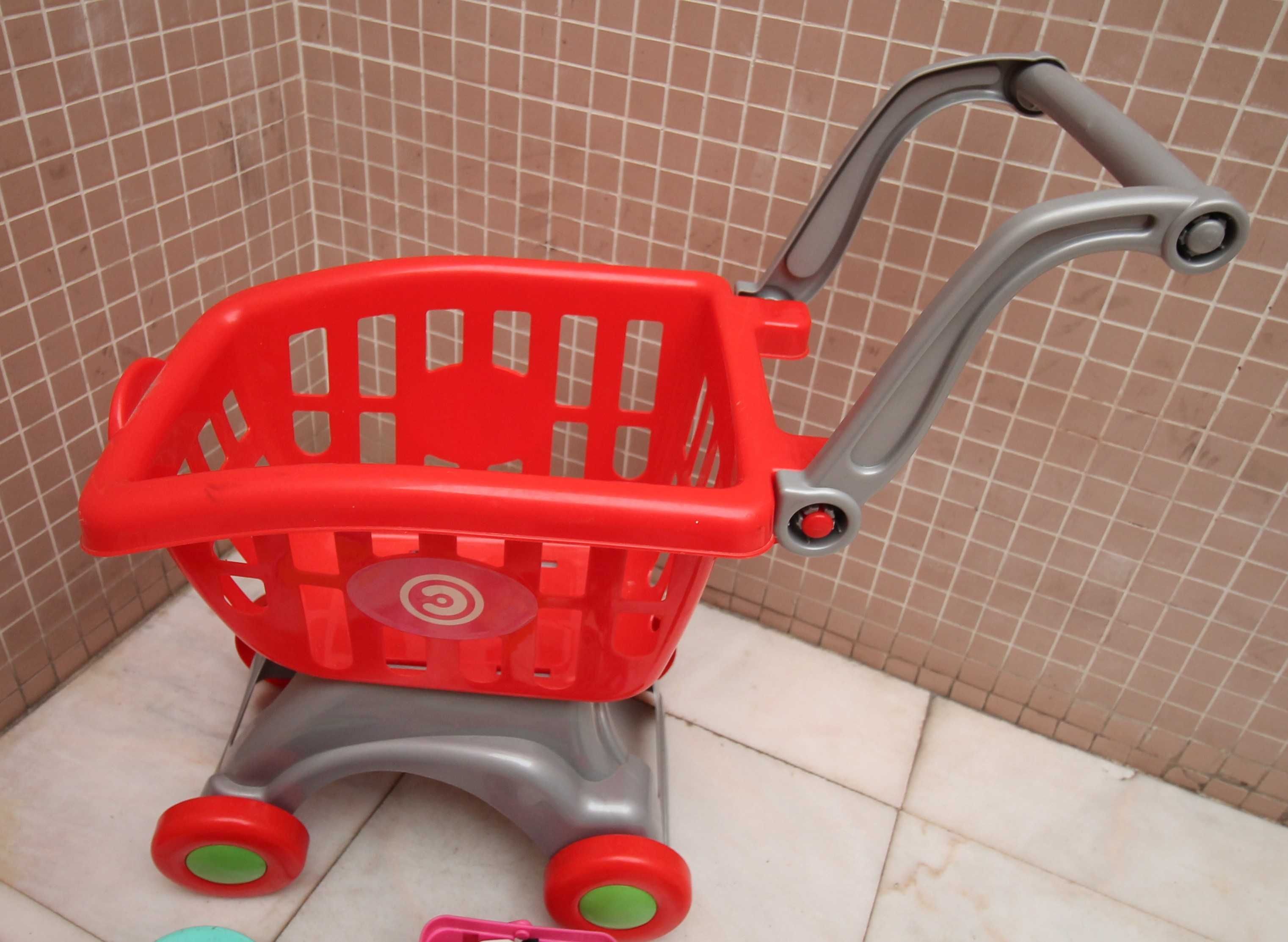 Carrinho supermercado das Compras de Brincar Com  Acessórios