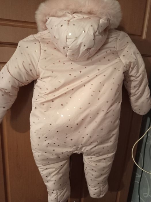 Комбинезон зимний в подарок шапка