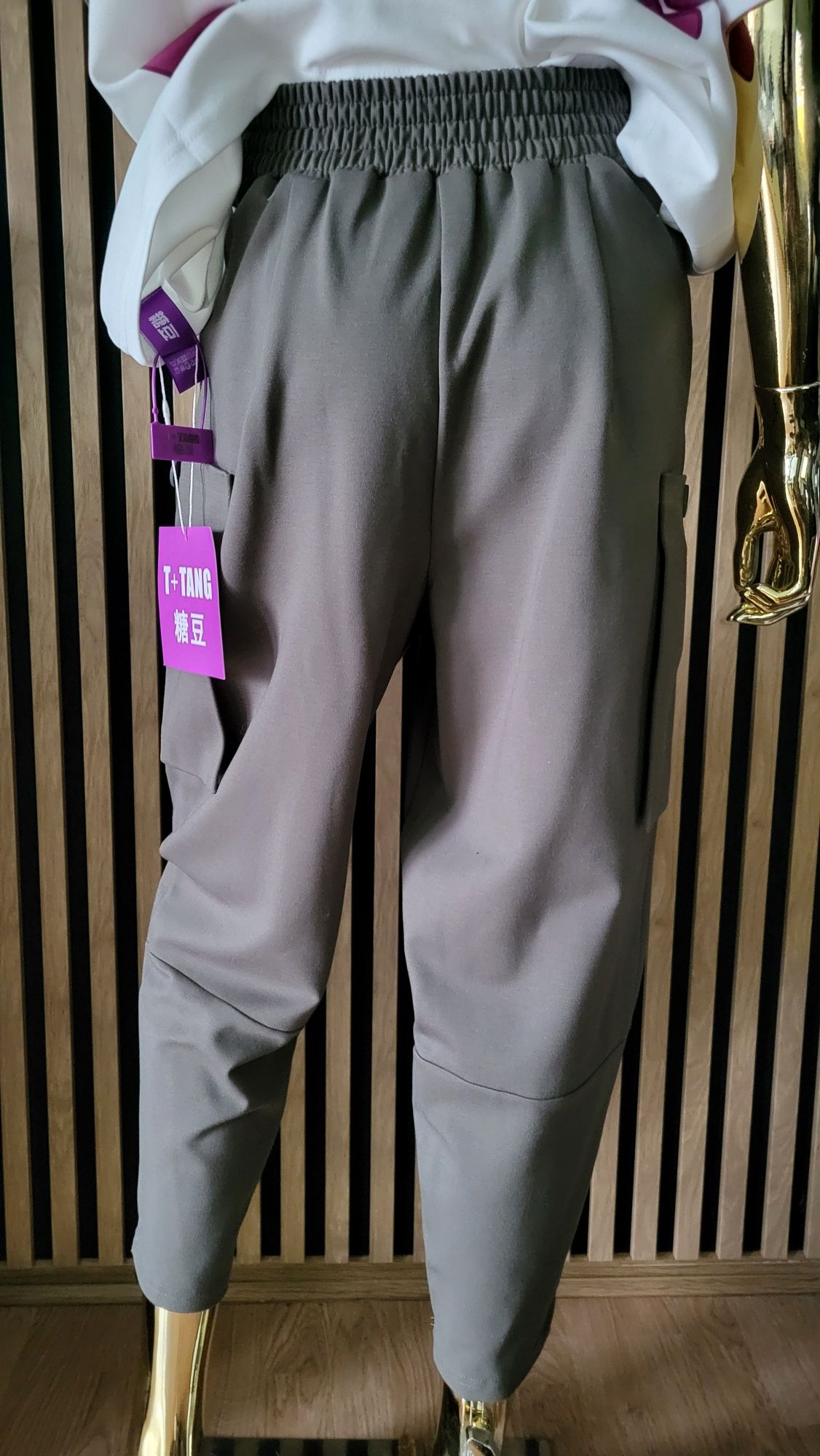 Bastet_fashion Najnowszy model spodni punto w stylu Cargo rozmiar M/L